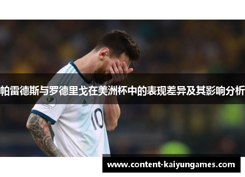 帕雷德斯与罗德里戈在美洲杯中的表现差异及其影响分析