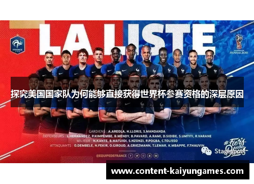 探究美国国家队为何能够直接获得世界杯参赛资格的深层原因